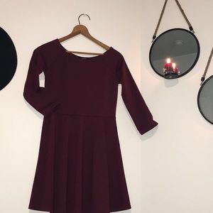 Burgundy dress